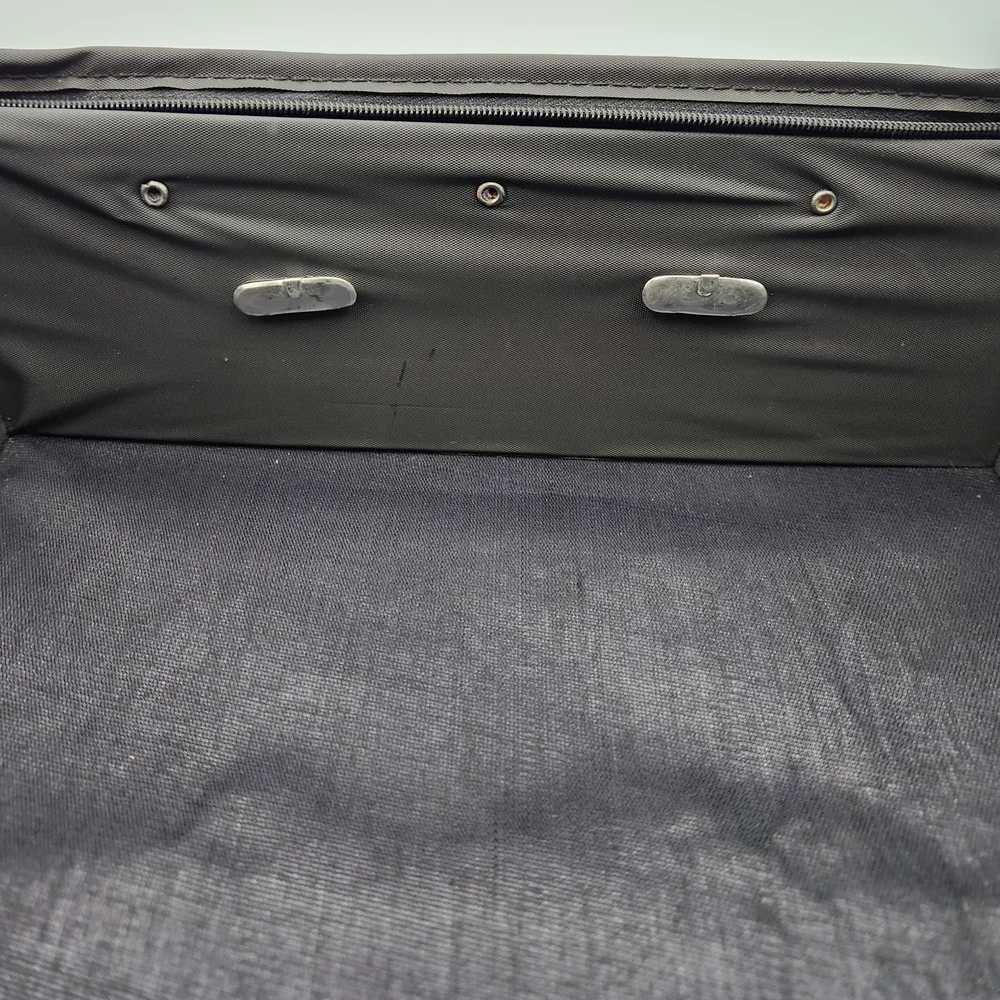 Vintage 70s Styleton American Inc. Men's Navy and Green Carry Fold - A - Bag